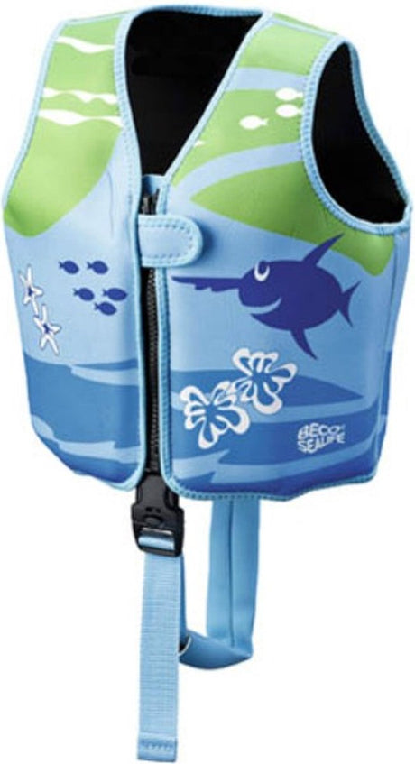 Beco-sealife® - redningsvest flydevest barn - blågrøn - s: 15-18 kg