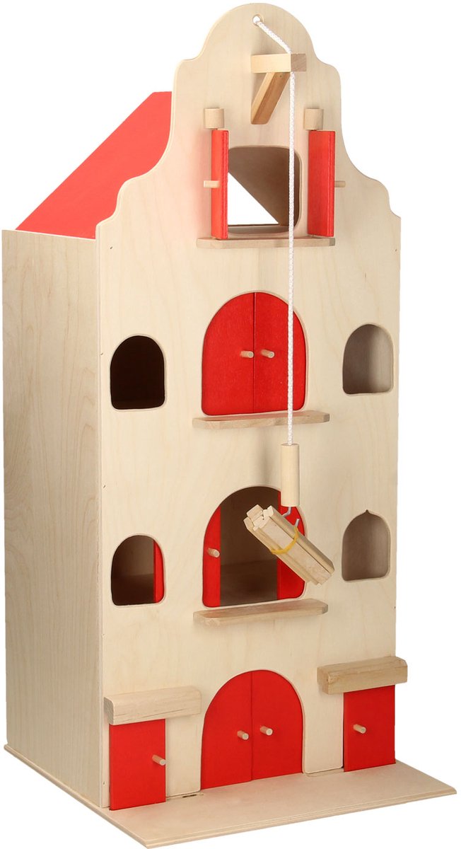Playwood - trælager kanalhus lille; højde 67 cm