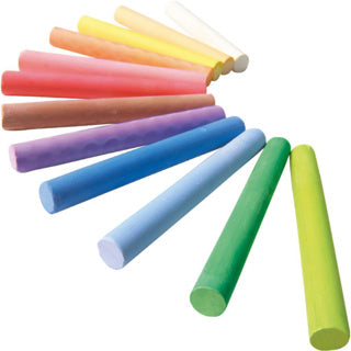 Ses tavle kridt farve ã˜10mm pakke med 12 stk