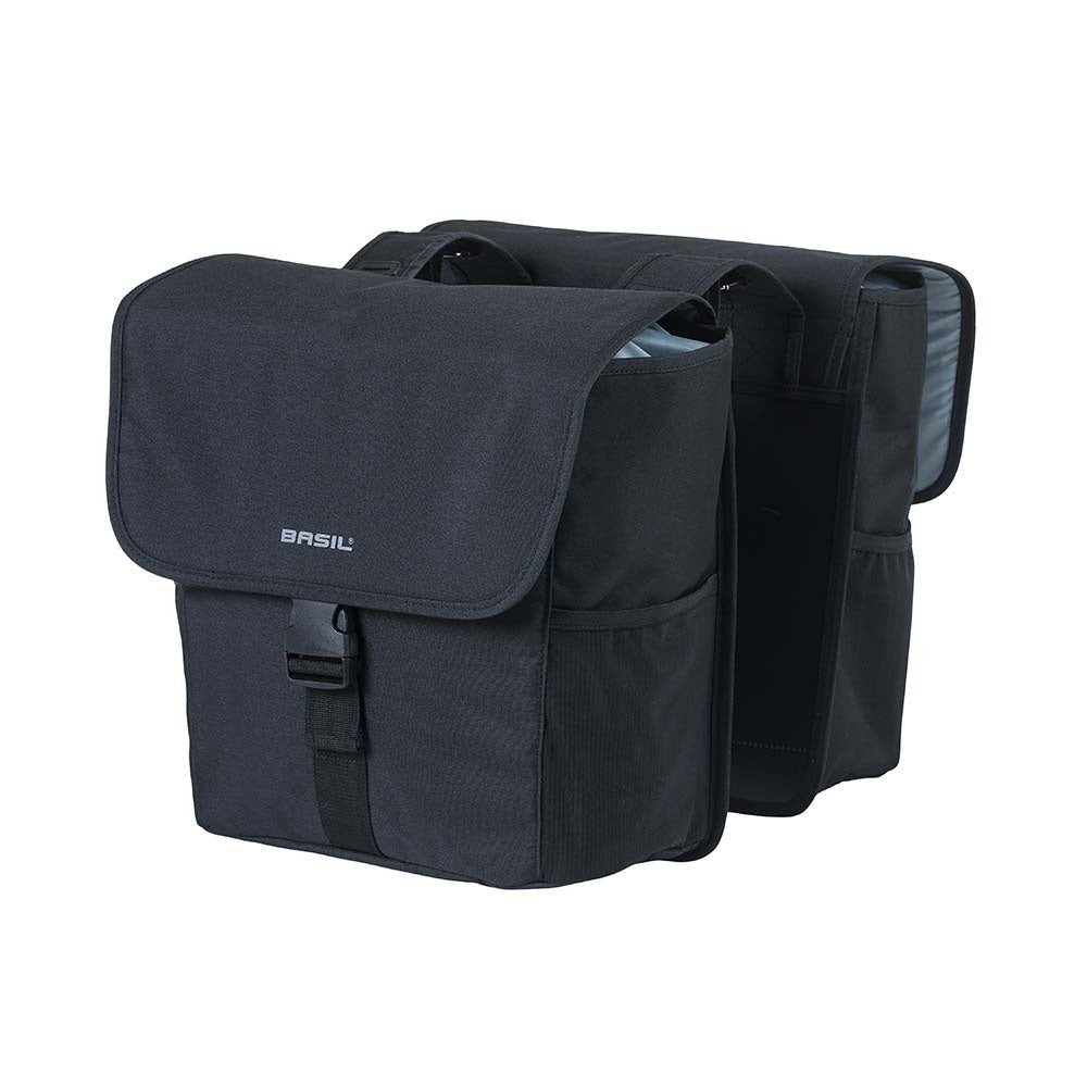 Basilikum go dobbelt cykelpose - 32L - sort