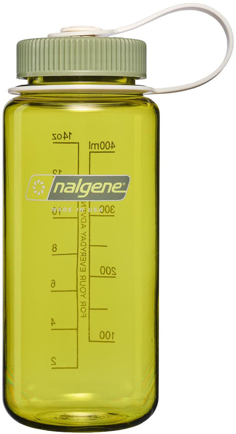 Nalgene - bredmundet flaske - drikkedunk - vandflaske - 500ml - endive m oliegrøn sustain ny!