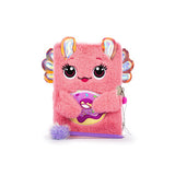 Drømmedukke fluffy dagbog axelot med pomponer