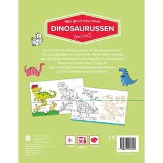 Bog stor malebog dinosaurer | 2 stk