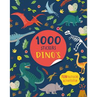 Bog klistermærke bog 1000 klistermærker dinosaurer | 2 stk