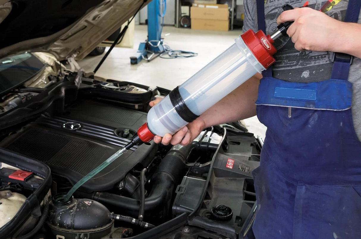 Vigor vakuumpumpe v4201 vakuumpumper 1,5 l inkl. 5 adaptere