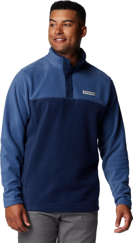 Columbia Steens Mountain™ Half Snap II udendørs sweater til mænd - Collegiate Navy, Dark Mountain - str. S