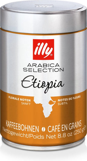 Illy arabica udvalg ethiopia kaffebønner - 6 x 250 gram