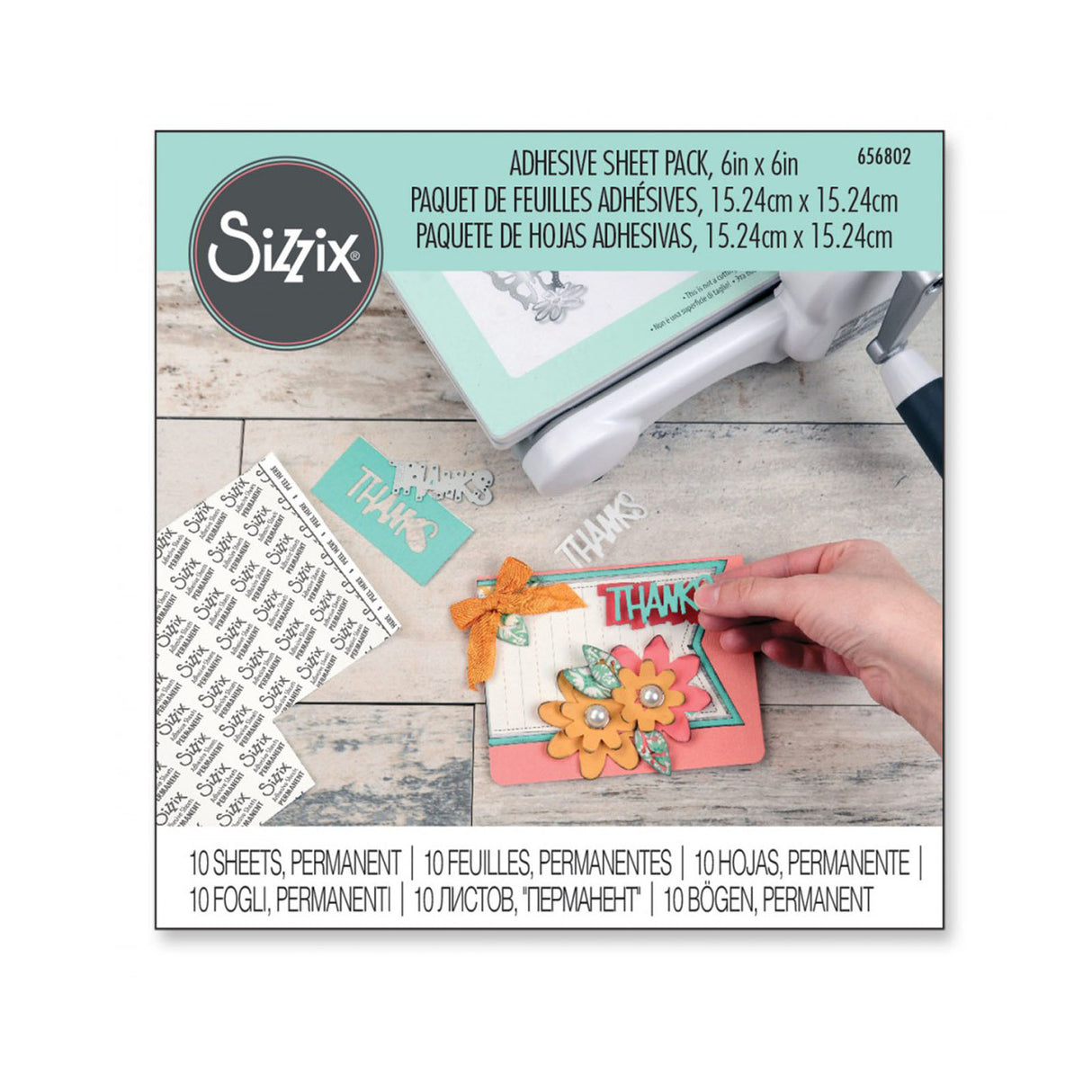 Sizzix • selvklæbende plader 15x15cm