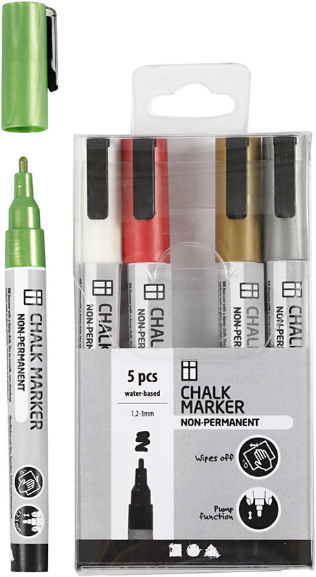 Creativ Company Krijt Markers Metallic Colors, 5 ..