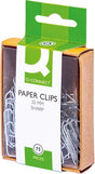 Q-connect papirklemmer, 32 mm, æske med 75 stykker, 10 stykker kan hænges
