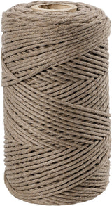 Creativ company makramésnor 2 mm 198 m lysebrun