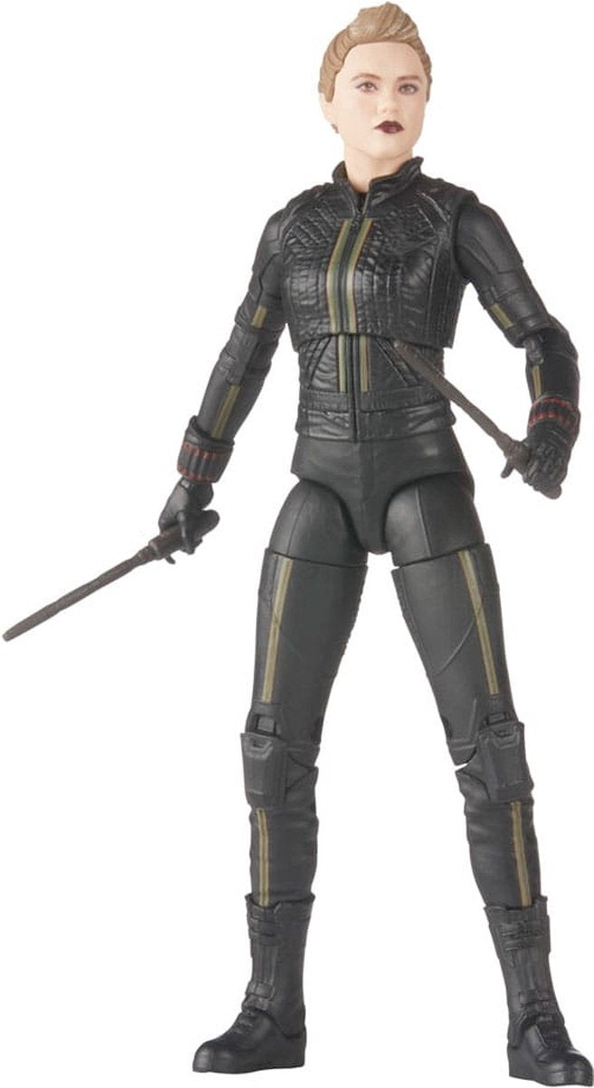Marvel Hasbro Hawkeye - Legends Yelena Belova (baf: Hydra Stomper) 15 cm actionfigur - flerfarvet