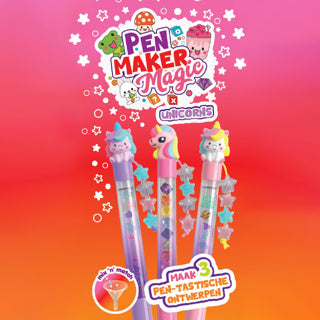 Pen maker magic - mini unicorn 3 penne | 6 stk