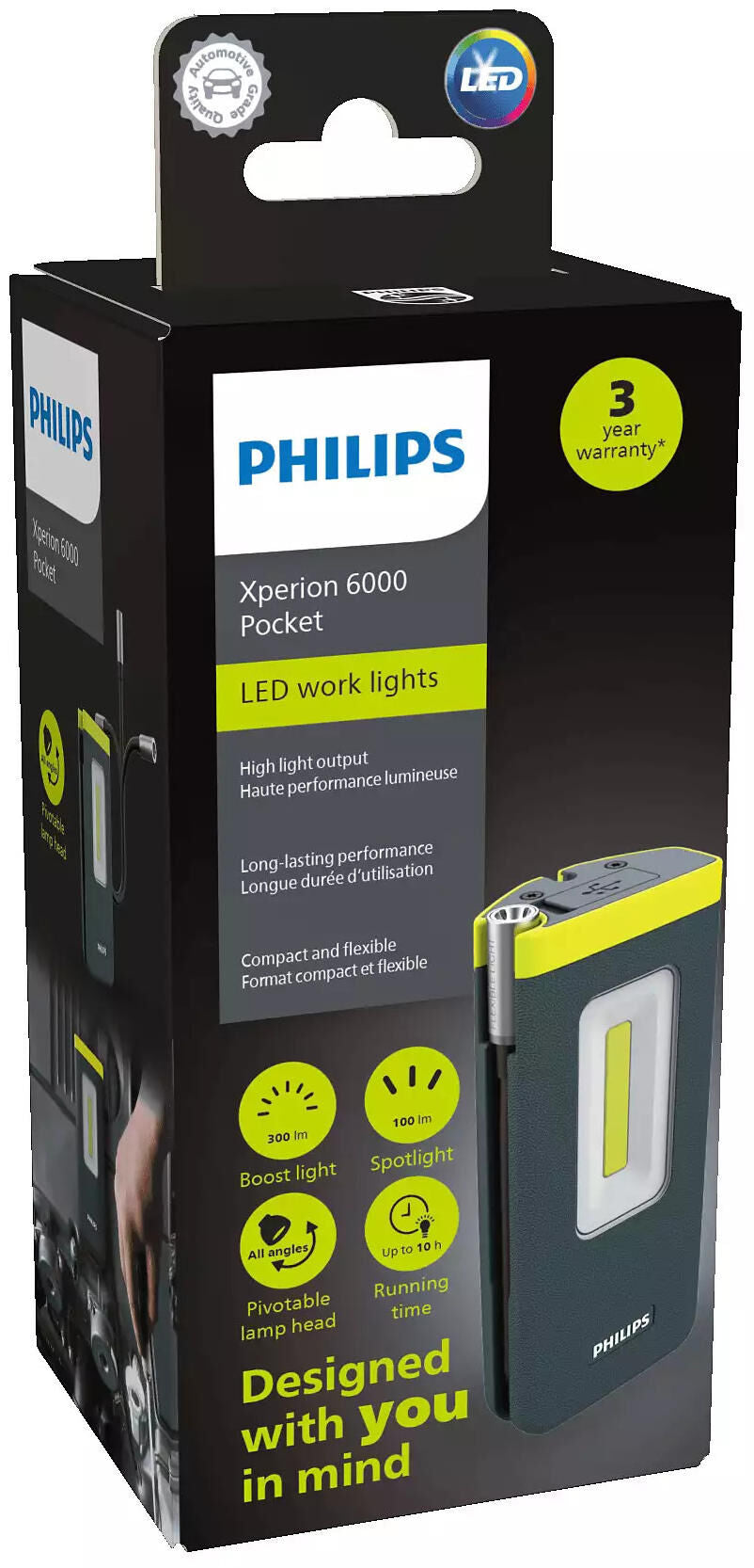 Philips håndholdte lamper xperion 6000 lommelygter xperi. 6000 lommer