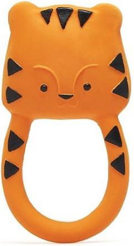 Lanco legetøj lanco gummi bidering - nalu the tiger - orange