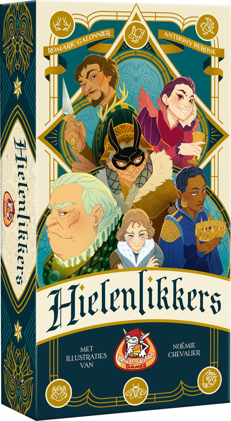 White goblin spil - sycophants - kortspil - 2 til 5 spillere - interaktivt lysspil for familier - fra 8 år -