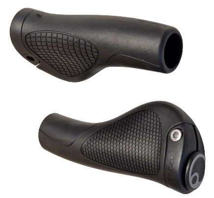 Gazelle Handle Set Gp10 Gp-1 Ergon 130 mm sort grå UEM