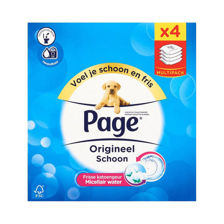 Side fugtigt toiletpapir refill 42 ark (4 stk.)