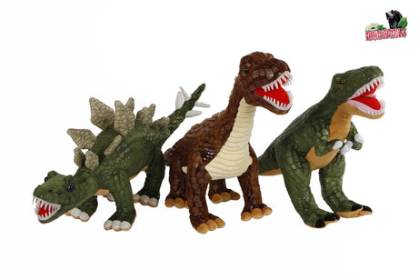 Dinoworld dinosaur plys med plastik tænder 50-60cm