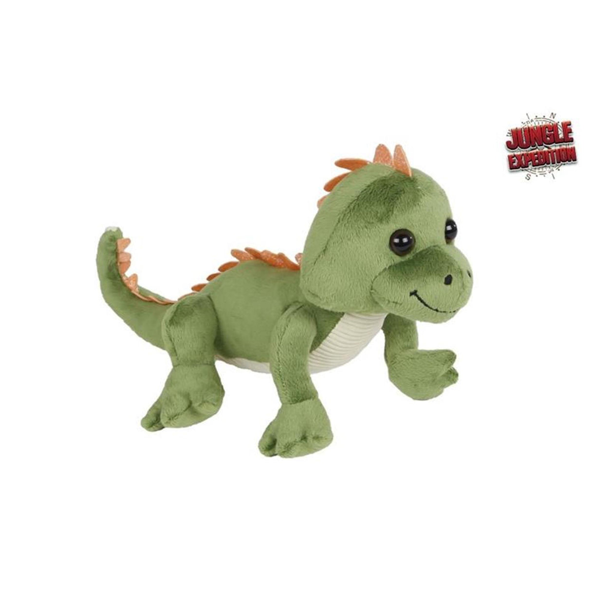 Jungle ekspedition øgle plys grøn 35cm