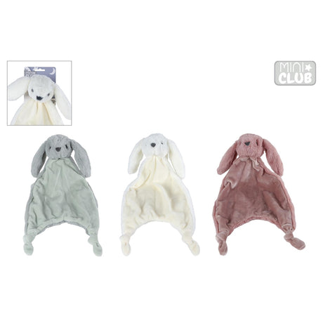 Mini club plys kramme stof kanin med knapper 3ass 38cm