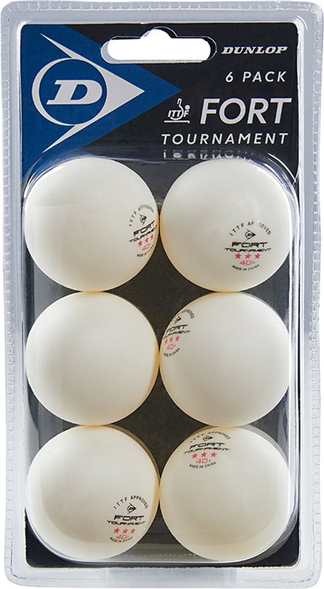 Dunlop - bordtennisbold - 40+ fort tournament 6-bold boks