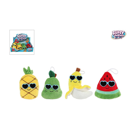 Fluffy menu frugt plys med solbriller 4ass 6cm