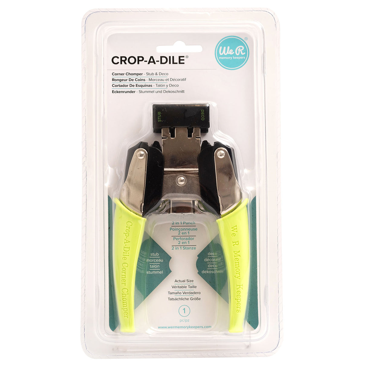 We r makers • crop-a-dile hjørne chomper stub deco