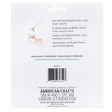 We r makers • knaptryk refill hjerte ø58mm 9stk