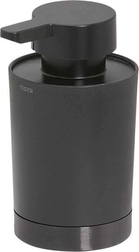 Tiger tune - fritstående sæbedispenser 180 ml - sort metal børstet sort - gunmetal sort