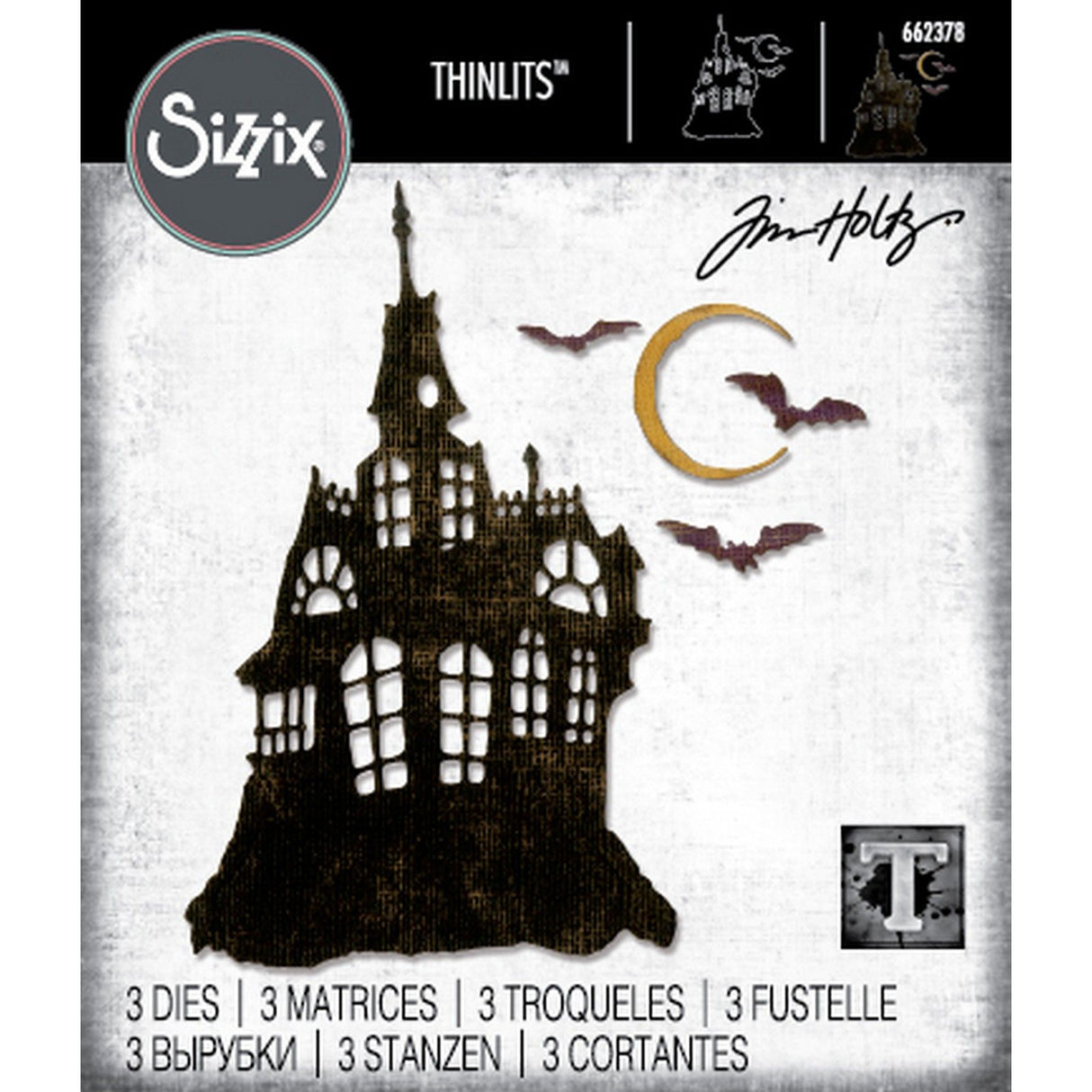 Sizzix • matricesæt 3stk Haunted House af Tim Holtz