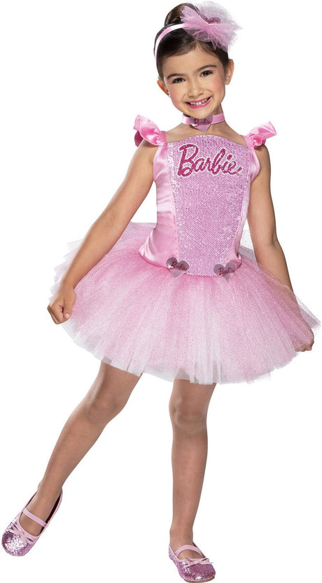 Gendan børns ballerina barbie kostume pige