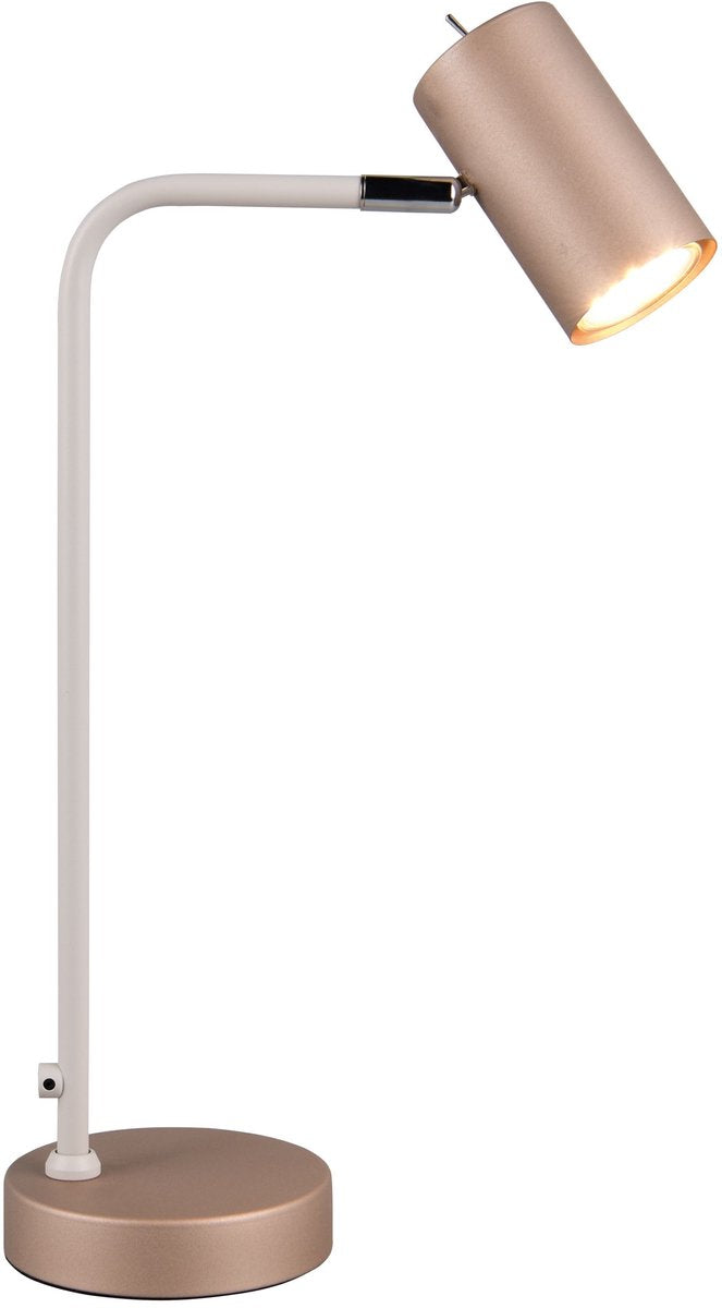 Trio marley - bordlampe - skrivebordslampe - mokka - varm grå - ekskl. 1x gu10 4,5 w