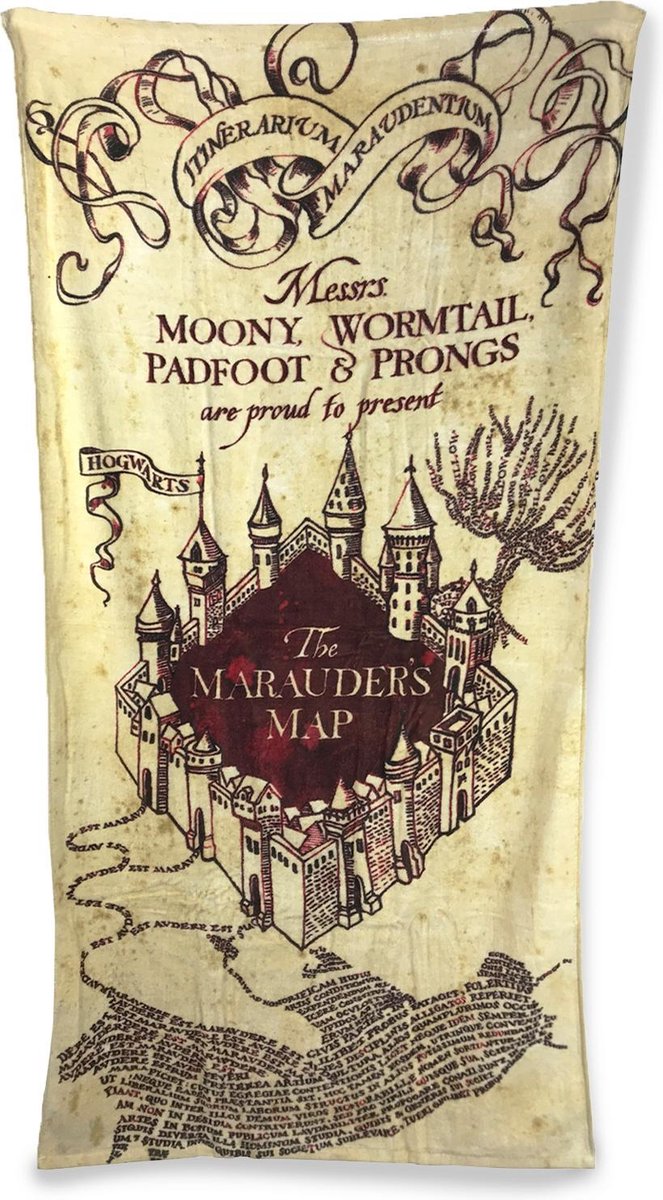 Harry potter håndklæde plyndre kort