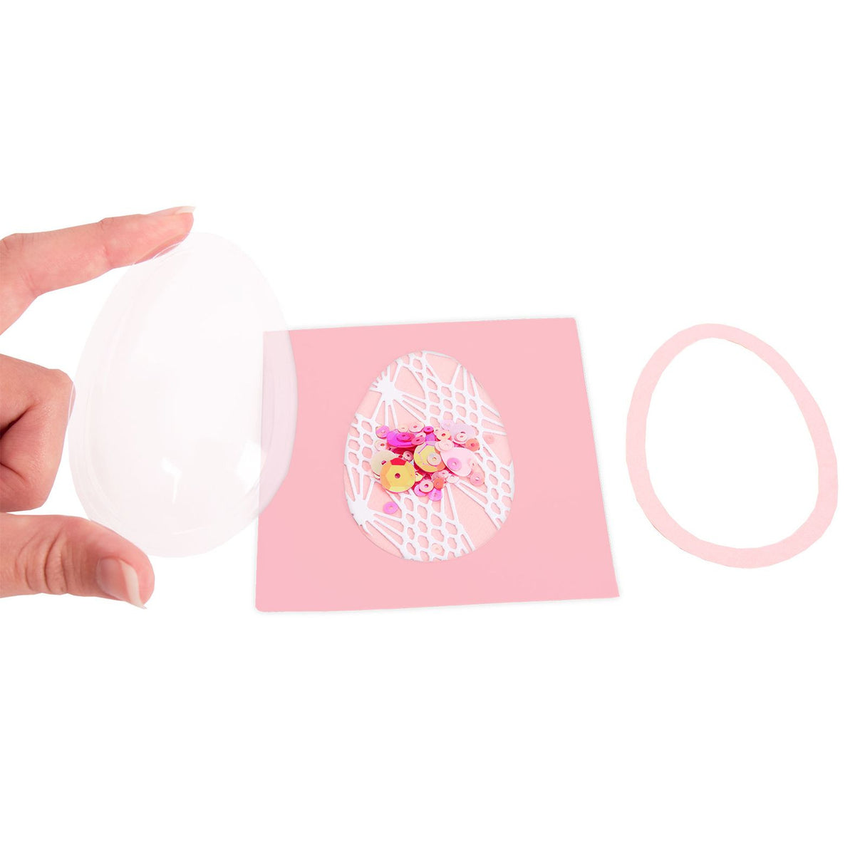 Sizzix • laver essentielle shaker kupler ægballon 5,08x7,62 cm 6 stk.