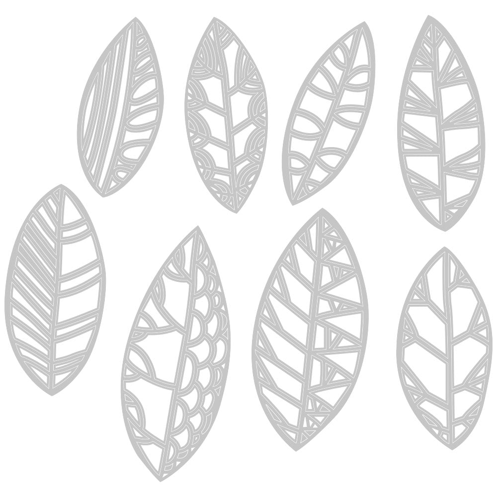Sizzix • tim holtz thinlits die sæt udskårne blade 8 stk