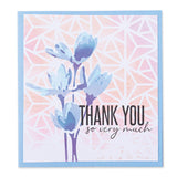 Sizzix • lagdelte stencils geo blomster 4 stk