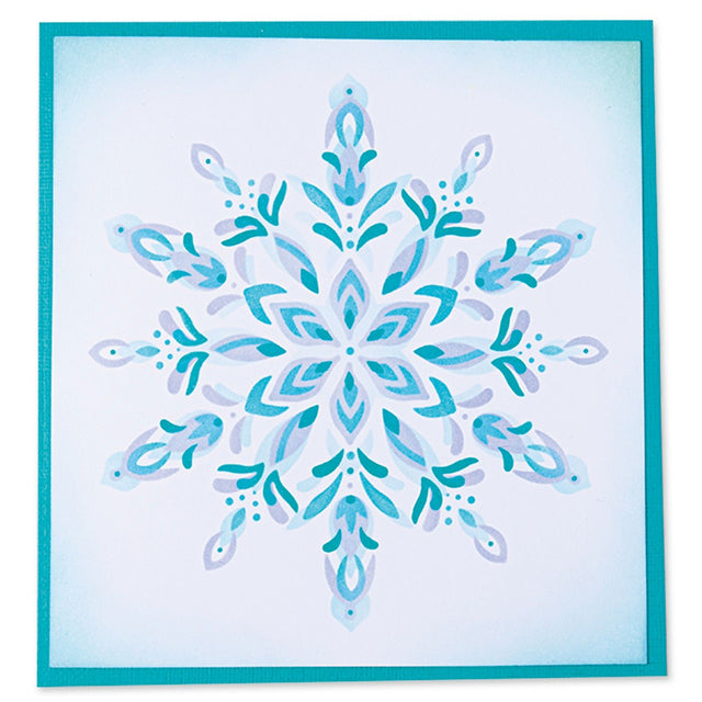 Sizzix • lagdelte stencils snefnug 4 stk