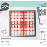 Sizzix • lagdelte stencils tartan 4 stk