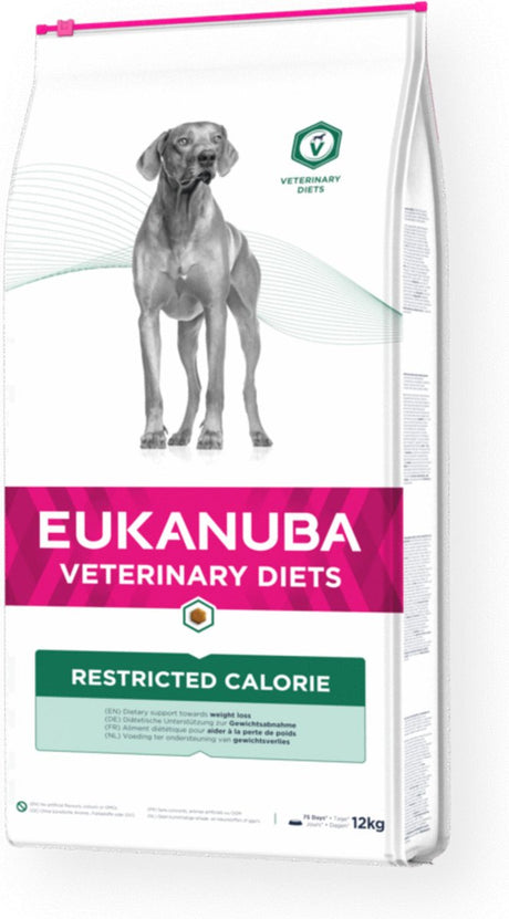 Eukanuba veterinærdiæter - tørfoder til hunde - kaloriebegrænsning - 12 kg