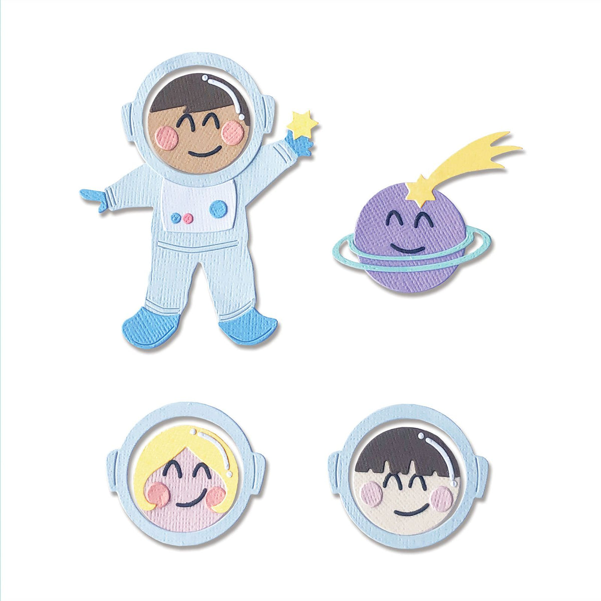 Sizzix • thinlits, der sætter astronaut