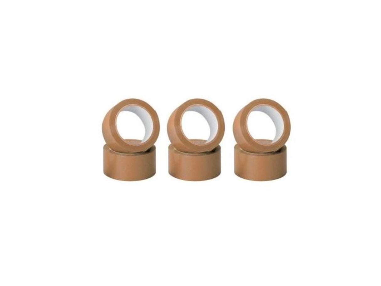 Everlim emballagetape brun 66m x 50mm støjsvag 6 stk