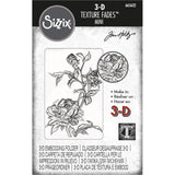 Sizzix • tim holtz 3-d tekstur falmer prægningsmappe mini roser