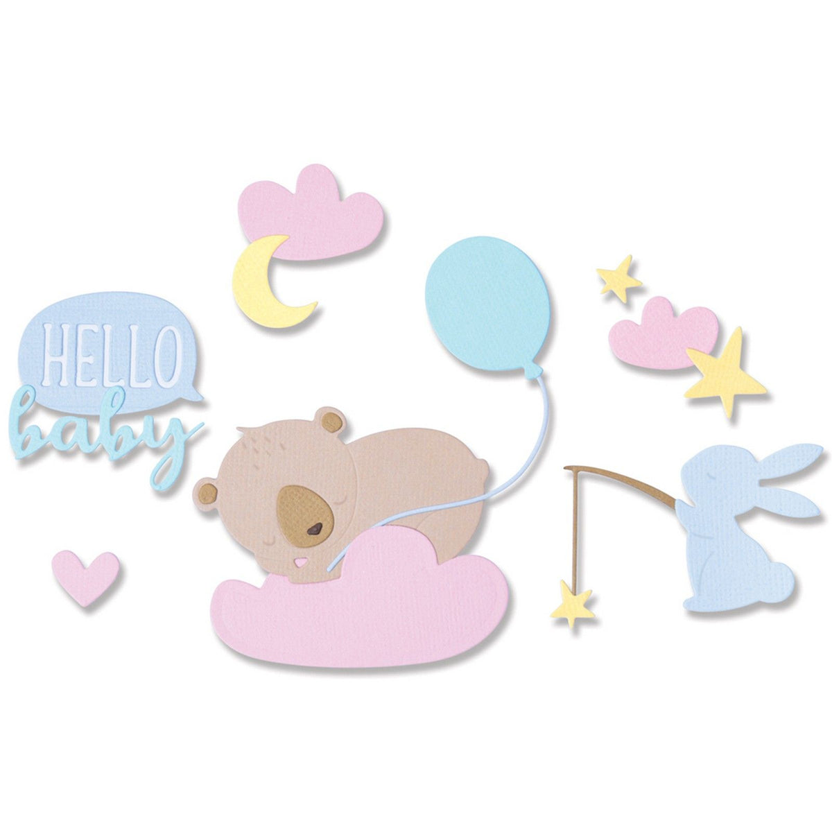 Sizzix • thinlits die sæt hej baby