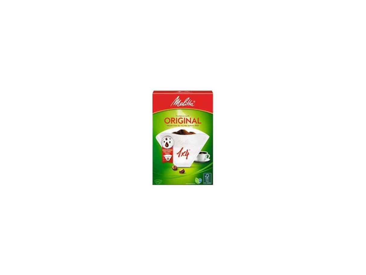Melitta kaffefiltre 1x4 hvid pakke med 80 stk