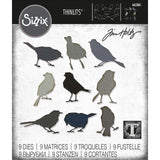 Sizzix • tim holtz thinlits die sæt silhouette birds 9stk