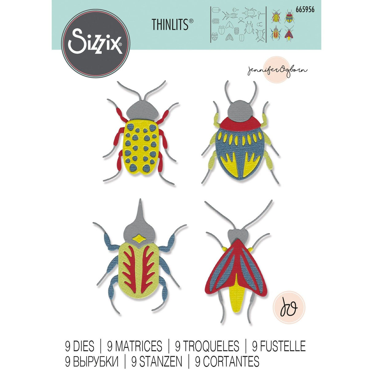 Sizzix • fortynder disse sæt mønstrede insekter