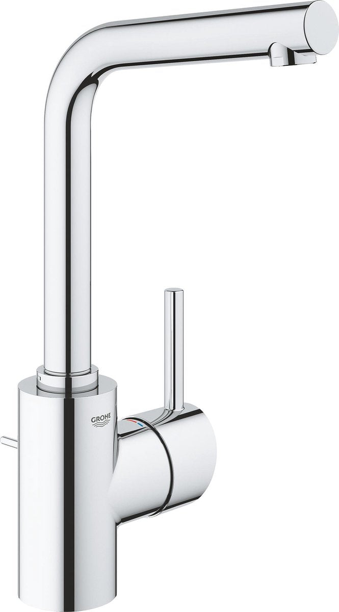 Grohe Concetto L håndvaskhane - bly- og nikkelfrit vand - høj tud - med klikspild - krom - 23851003