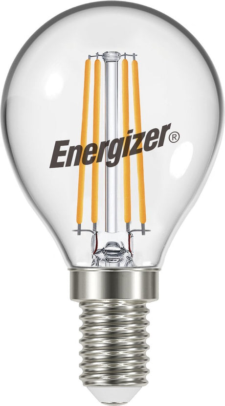 Energizer energieffektiv glødetråds LED kuglelampe - E14 - 5 watt - varmt hvidt lys - dæmpbar - 1 stk.