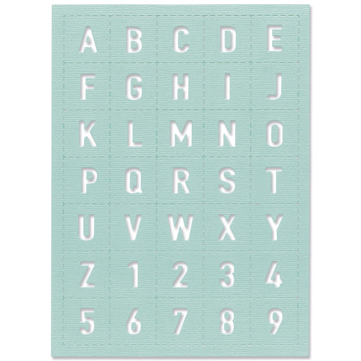 Sizzix • tynder den alfanumeriske flise
